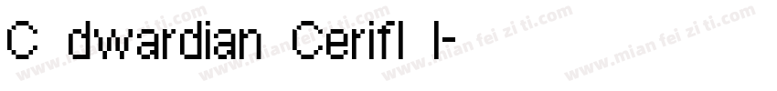 C dwardian Cerifl I字体转换